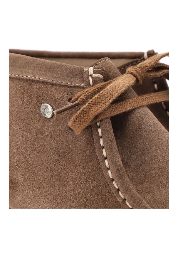 Brązowe Botki Hee Skórzane Buty Damskie Za Kostkę. Wysokość cholewki: za kostkę. Zapięcie: sznurówki. Kolor: brązowy. Materiał: skóra. Szerokość cholewki: normalna. Styl: boho, retro, vintage, klasyczny