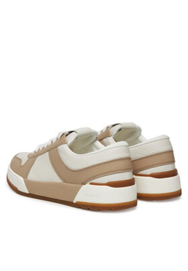 Max Mara Sneakersy 2514761091600 Biały. Kolor: biały. Materiał: skóra