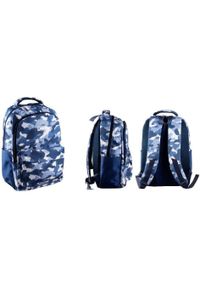 EXTRALINK - Plecak Triple Militar niebieskie moro. Kolor: niebieski. Wzór: moro