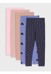 Sinsay - Bawełniane legginsy 5 pack - wielobarwny. Materiał: bawełna