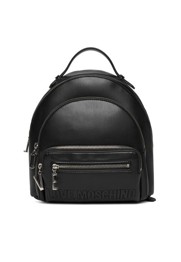 Love Moschino - LOVE MOSCHINO Plecak JC4344PP0NKA000B Czarny. Kolor: czarny. Materiał: skóra