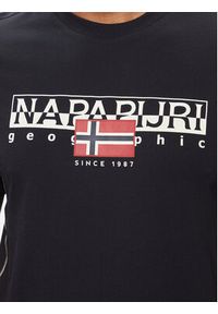 Napapijri T-Shirt S-Aylmer NP0A4HTO Czarny Regular Fit. Kolor: czarny. Materiał: bawełna #3