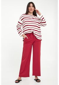 Sweter damski w paski Locusta MM. Wzór: paski #3