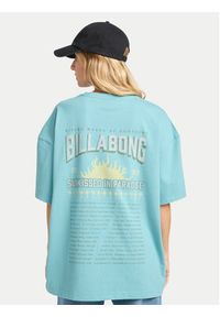 Billabong T-Shirt Reach For Sunshine EBJZT00478 Turkusowy Loose Fit. Kolor: turkusowy. Materiał: bawełna #3