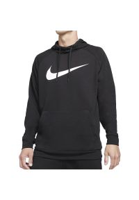 Bluza Nike Dri-FIT CZ2425-010 - czarna. Okazja: na co dzień. Kolor: czarny. Materiał: bawełna, poliester. Technologia: Dri-Fit (Nike). Styl: casual, klasyczny #1