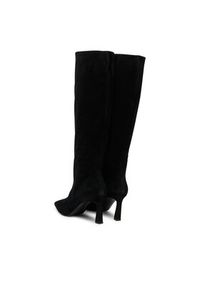 Pollini Kozaki SA26077M0NTA0000 Czarny. Kolor: czarny. Materiał: zamsz, skóra