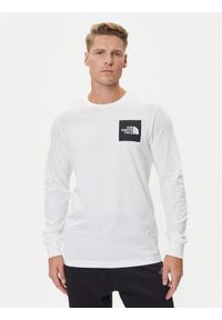 The North Face Longsleeve Fine NF0A8A6P Biały Regular Fit. Kolor: biały. Materiał: bawełna. Długość rękawa: długi rękaw #1