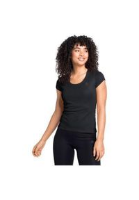 Koszulka damska Odlo BL TOP crew neck s/s ACTIVE F-DRY LIGHT. Kolor: czarny, szary, wielokolorowy