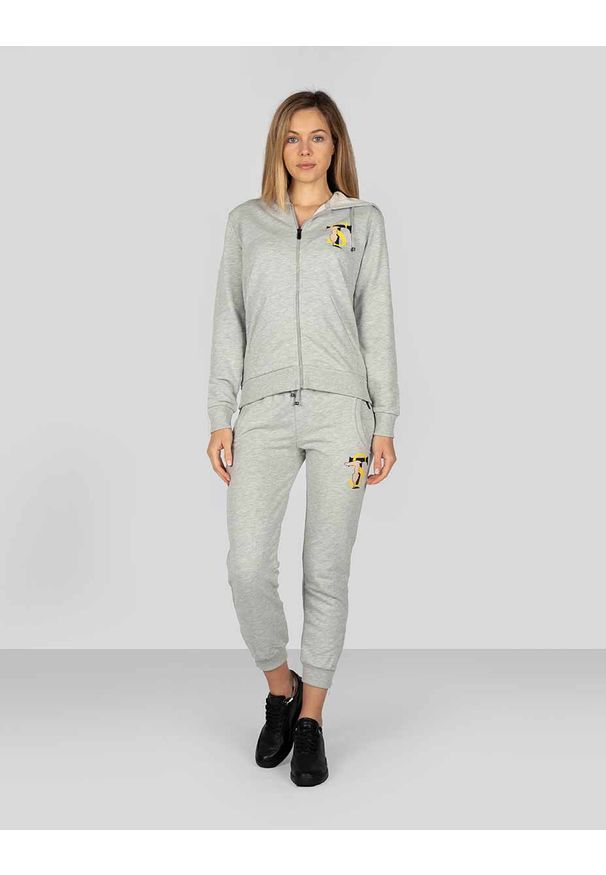 Trussardi Jeans - Trussardi Sport Spodnie. Materiał: guma, bawełna. Wzór: nadruk. Styl: sportowy