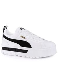 Buty damskie sneakersy sportowe Puma MAYZE LTHR. Kolor: biały, wielokolorowy, czarny