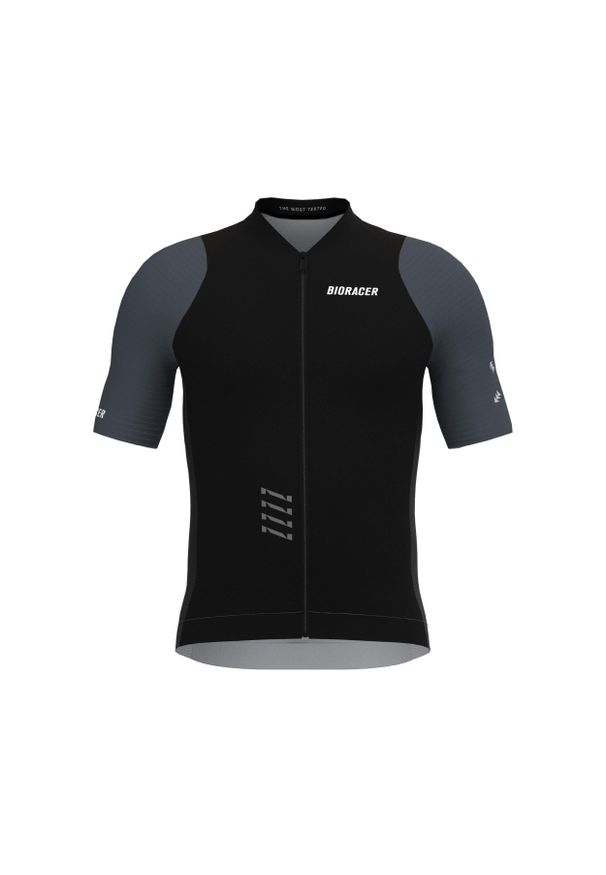 BIORACER - Cycling Jersey Short Sleeve Men - Icon Black/Anthracite. Kolor: czarny. Materiał: jersey. Sport: kolarstwo