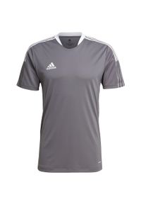 Adidas - Koszulka męska adidas Tiro 21 Training Jersey. Kolor: szary. Materiał: jersey #1