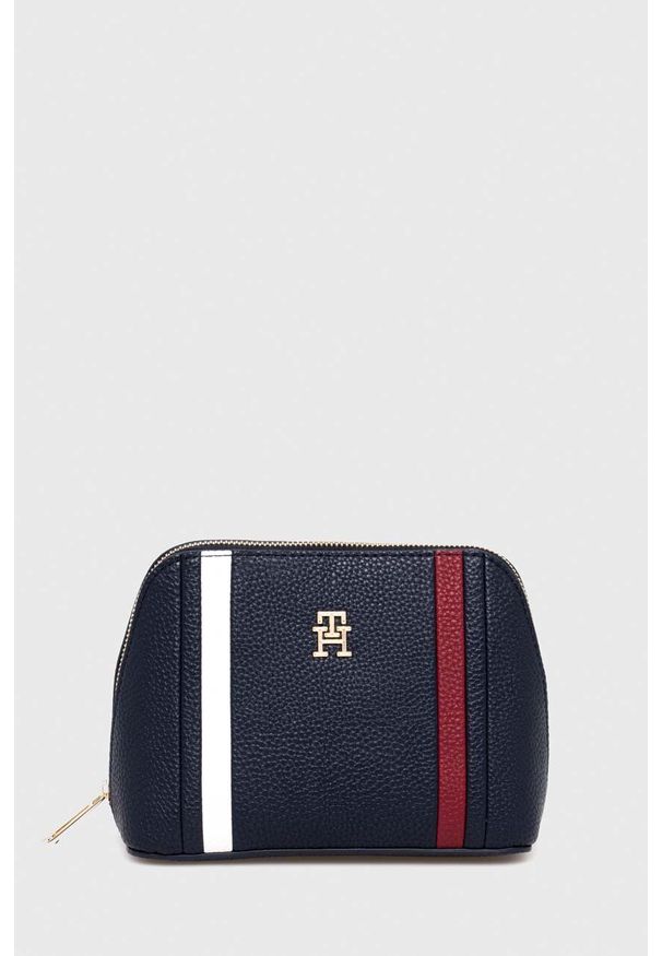 TOMMY HILFIGER - Tommy Hilfiger kosmetyczka kolor granatowy. Kolor: niebieski