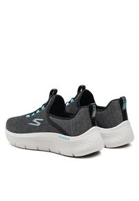 skechers - Skechers Sneakersy Go Walk Flex 124956/BLK Szary. Kolor: szary. Materiał: materiał #7