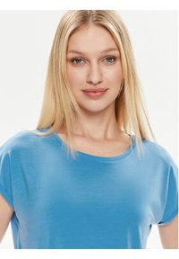 Vero Moda T-Shirt Ava 10284468 Niebieski Regular Fit. Kolor: niebieski. Materiał: lyocell