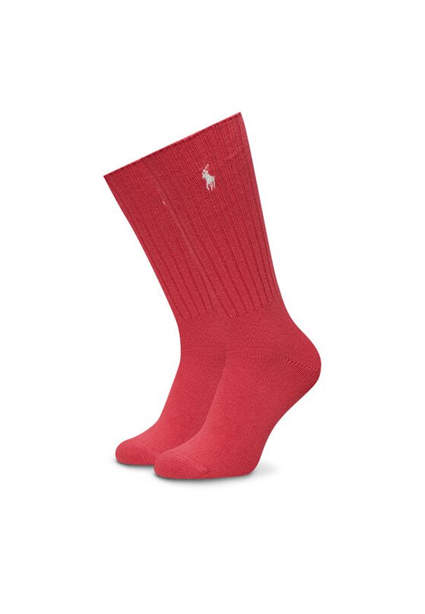Polo Ralph Lauren Skarpety wysokie damskie 449915908035 Różowy. Kolor: różowy. Materiał: materiał, bawełna