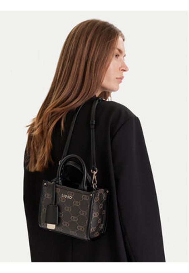 Liu Jo Torebka Esc XS Tote AF5102 E0668 Czarny. Kolor: czarny. Materiał: skórzane