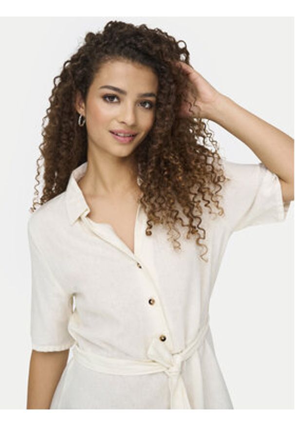 JDY Sukienka letnia Say 15338771 Biały Regular Fit. Kolor: biały. Materiał: wiskoza. Sezon: lato