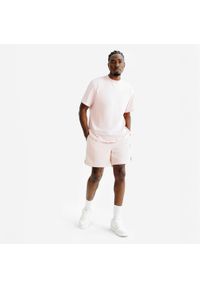 Decathlon - Spodenki płócienne męskie Elementals. Kolor: różowy. Materiał: poliamid, materiał #2
