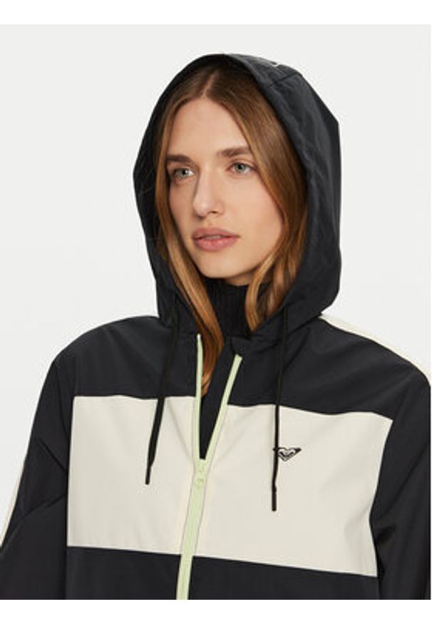 Roxy Kurtka przeciwdeszczowa Move Free ERJJK03624 Czarny Regular Fit. Kolor: czarny. Materiał: syntetyk