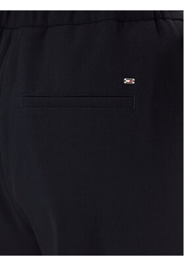 TOMMY HILFIGER - Tommy Hilfiger Spodnie materiałowe WW0WW41908 Granatowy Wide Leg. Kolor: niebieski. Materiał: syntetyk