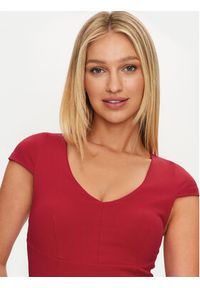 Marciano Guess Sukienka codzienna 4YGK23 6375Z Czerwony Bodycon Fit. Okazja: na co dzień. Kolor: czerwony. Materiał: wiskoza. Typ sukienki: proste, bodycon. Styl: casual #3