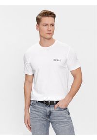 Guess T-Shirt Joe U4RM01 K6YW0 Biały Regular Fit. Kolor: biały. Materiał: bawełna