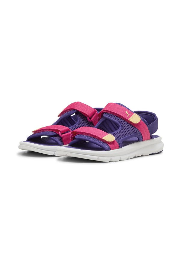 Puma - Sandały młodzieżowe PUMA Evolve PUMA. Kolor: pomarańczowy, wielokolorowy, różowy, fioletowy. Materiał: materiał, syntetyk. Styl: młodzieżowy