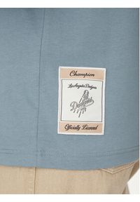 Champion T-Shirt 221037 Niebieski Standard Fit. Kolor: niebieski. Materiał: bawełna #5
