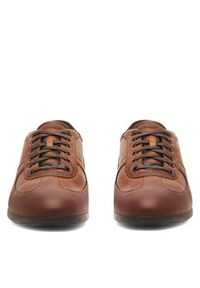 Lanetti Sneakersy BOBO-23 MBS Brązowy. Kolor: brązowy. Materiał: skóra #2