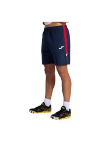 Krótki Chłopak Joma Montreal II niebieski. Kolor: czerwony, niebieski, wielokolorowy. Materiał: materiał. Długość: krótkie. Sezon: lato. Sport: fitness #1