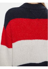 Tommy Jeans Sweter Tjw Colorblock Sweater DW0DW17495 Granatowy Regular Fit. Kolor: niebieski. Materiał: syntetyk #4