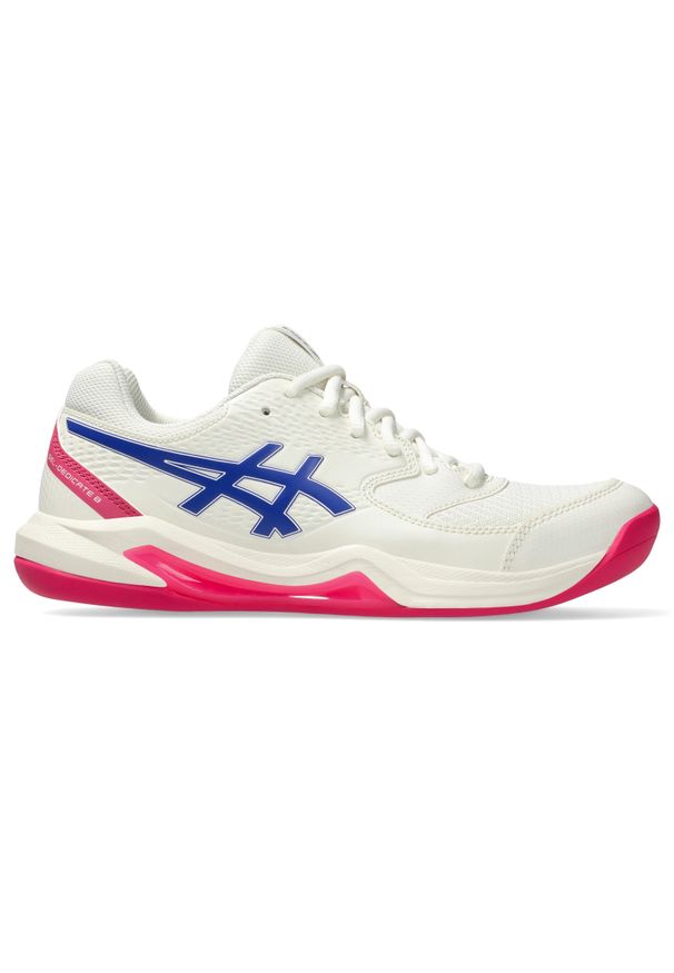 Damskie buty do tenisa Asics Gel-dedicate 8 Indoor. Kolor: biały. Sport: tenis