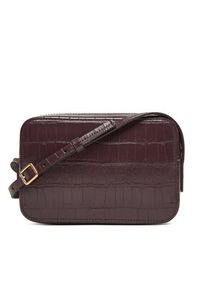 Calvin Klein Torebka LV04F3285G Bordowy. Kolor: czerwony. Materiał: skórzane