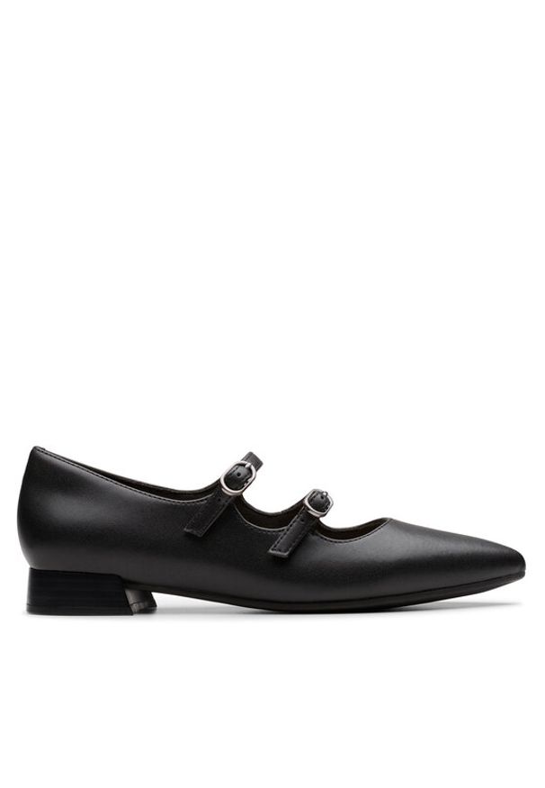 Clarks Półbuty Natalyn Lane 26181929 Czarny. Kolor: czarny. Materiał: skóra