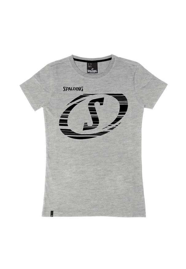 SPALDING - Koszulka damska Spalding Fast. Kolor: szary, czarny, niebieski, wielokolorowy. Sport: koszykówka
