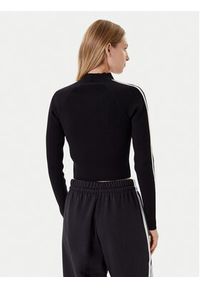 Adidas - adidas Bluza adicolor 3-Stripes JY2597 Czarny Slim Fit. Kolor: czarny. Materiał: wiskoza #4