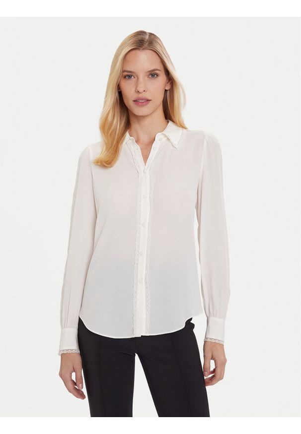 TwinSet - TWINSET Koszula 252TT2142 Beżowy Regular Fit. Kolor: beżowy. Materiał: jedwab, wiskoza