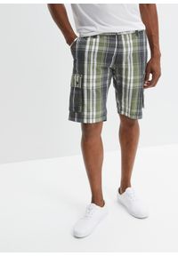 bonprix - Bermudy bojówki Loose Fit. Kolor: szary