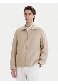 Bugatti Kurtka przejściowa 171400-11045 Beżowy Regular Fit. Kolor: beżowy. Materiał: len #1