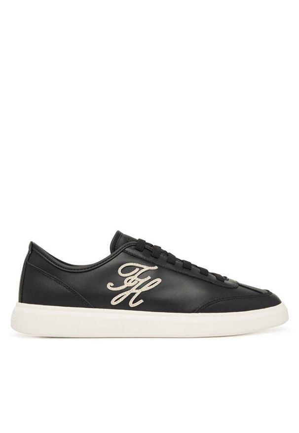 TOMMY HILFIGER - Tommy Hilfiger Sneakersy Th Icon Light Sneaker FW0FW09402 Czarny. Kolor: czarny. Materiał: skóra