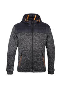 Kurtka hybrydowa męska Aulp Bukai ocieplana z kapturem wygodna czarna. Typ kołnierza: kaptur. Kolor: czarny. Sezon: zima. Sport: narciarstwo #1