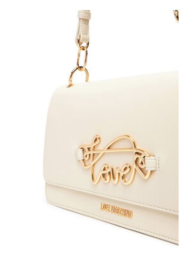 Love Moschino - LOVE MOSCHINO Torebka JC4264PP0MKG0110 Écru. Materiał: skórzane