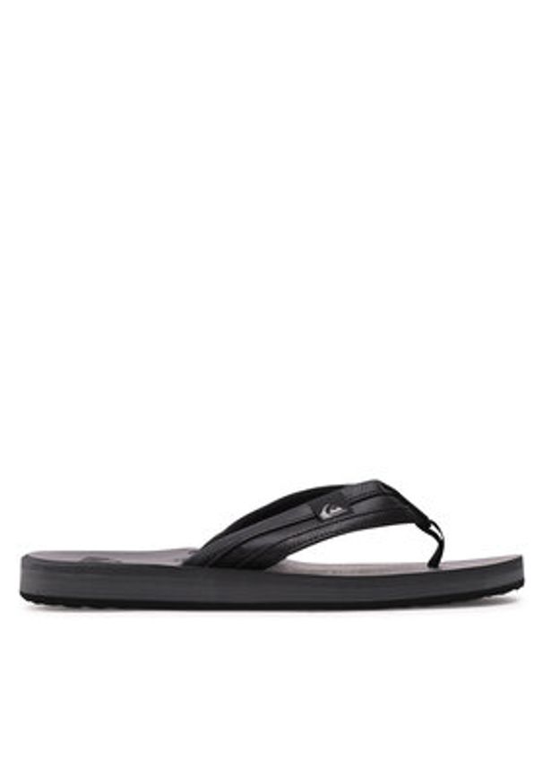 Quiksilver Japonki AQYL100886 Czarny. Kolor: czarny. Materiał: skóra