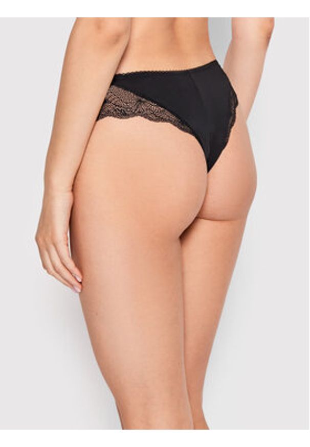 Wonderbra Figi brazylijskie WB000B2W Czarny. Kolor: czarny. Materiał: syntetyk