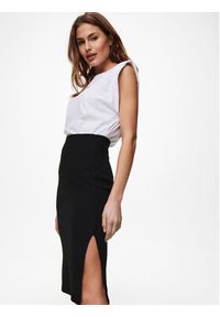 only - ONLY Spódnica ołówkowa 15233600 Czarny Slim Fit. Kolor: czarny. Materiał: syntetyk #4