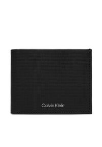 Calvin Klein Duży Portfel Męski Ck Must Bifold 6Cc W/Bill K50K511383 Czarny. Kolor: czarny. Materiał: skóra