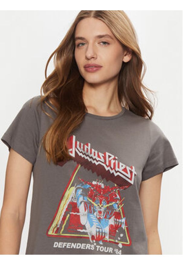 Noisy may - Noisy May T-Shirt Nate 27032258 Szary Regular Fit. Kolor: szary. Materiał: bawełna