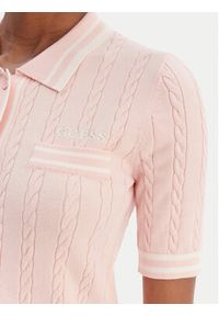 Guess Kardigan V6RR02 Z4652 Różowy Regular Fit. Kolor: różowy. Materiał: wiskoza, syntetyk #5