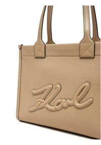 Karl Lagerfeld - KARL LAGERFELD Torebka A1W30042 Beżowy. Kolor: beżowy. Materiał: skórzane #4